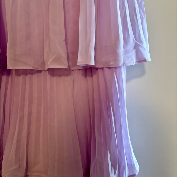 Elegant Lavender Tiered Dress - Picture 2 of 8